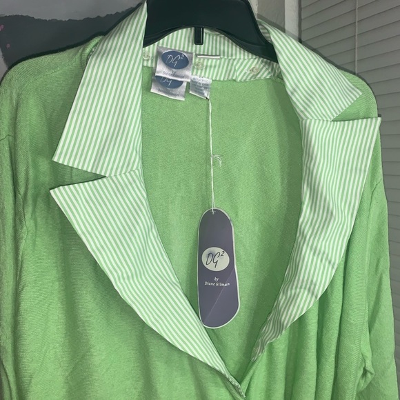 NWT DG2 Diane Gilman long sleeve top - Picture 2 of 7